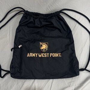 NEW NEVER USED Black West Point Drawstring Bag
